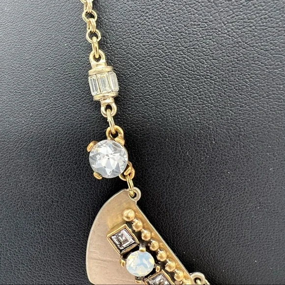 Express Goldtone Rhinestones Necklace - Picture 3 of 5